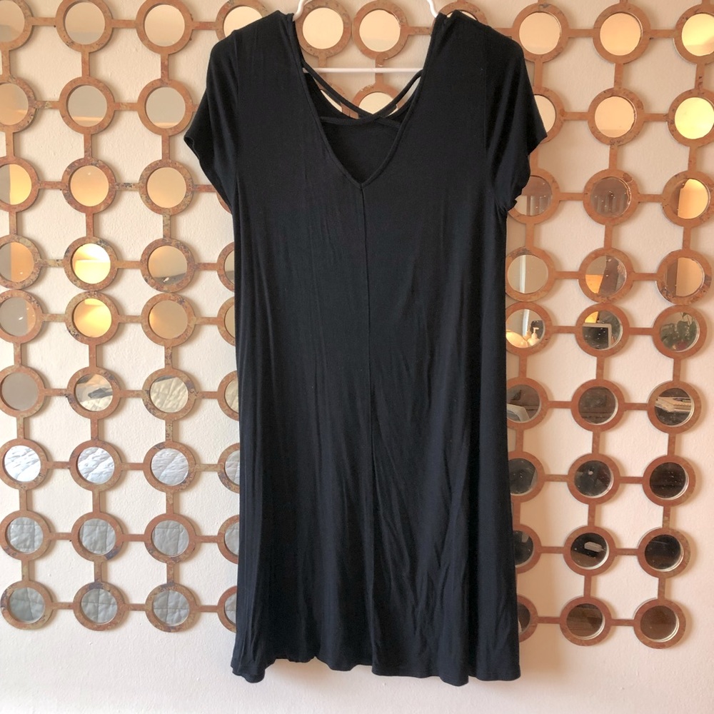 Black dress with back detail